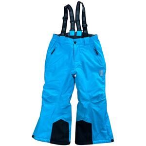 LEGO Wear Kids' Ski Pants with Adjustable Suspenders in blue & black 5 years